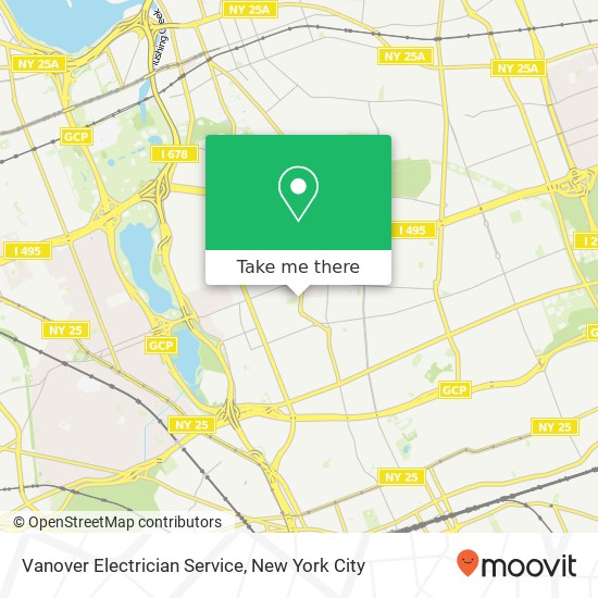 Vanover Electrician Service map