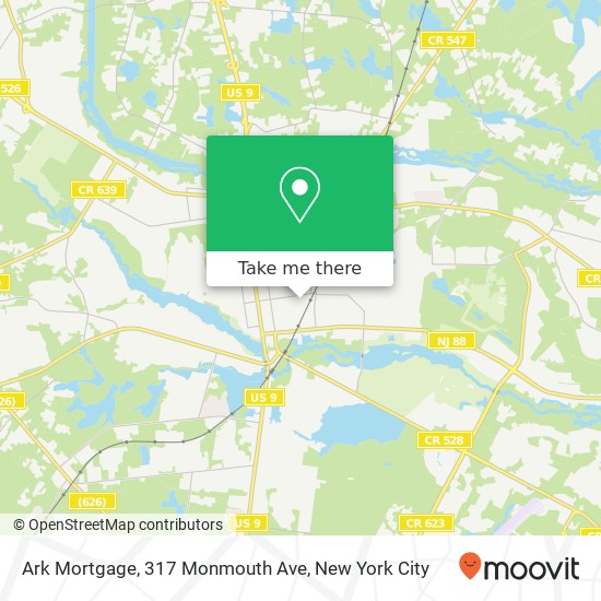 Ark Mortgage, 317 Monmouth Ave map