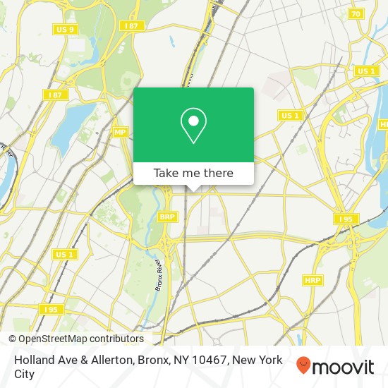Holland Ave & Allerton, Bronx, NY 10467 map