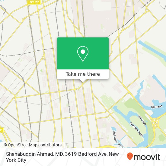 Shahabuddin Ahmad, MD, 3619 Bedford Ave map