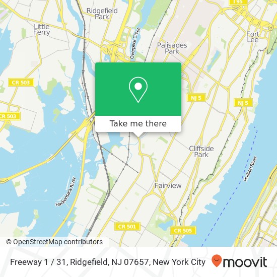 Freeway 1 / 31, Ridgefield, NJ 07657 map