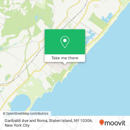 Mapa de Garibaldi Ave and Roma, Staten Island, NY 10306