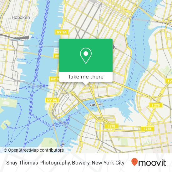 Shay Thomas Photography, Bowery map