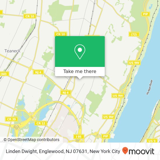 Mapa de Linden Dwight, Englewood, NJ 07631