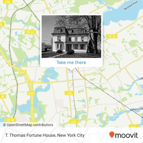 Mapa de T. Thomas Fortune House