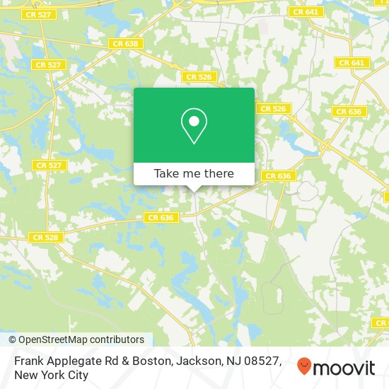 Frank Applegate Rd & Boston, Jackson, NJ 08527 map