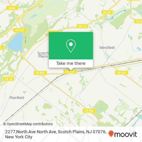 2277,North Ave North Ave, Scotch Plains, NJ 07076 map