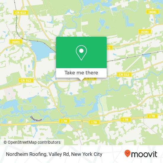 Nordheim Roofing, Valley Rd map