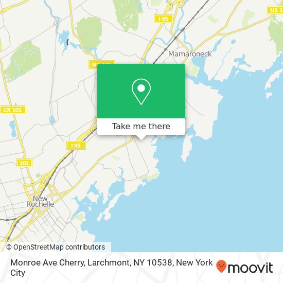 Monroe Ave Cherry, Larchmont, NY 10538 map