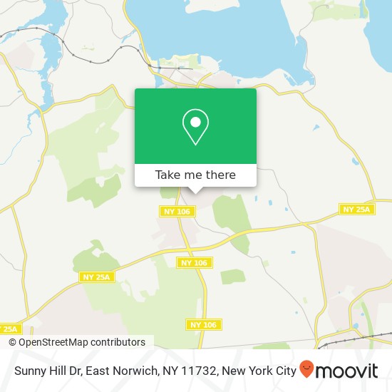 Mapa de Sunny Hill Dr, East Norwich, NY 11732