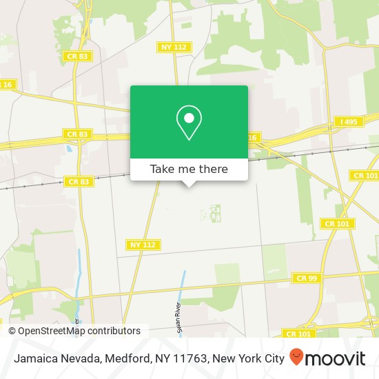 Mapa de Jamaica Nevada, Medford, NY 11763