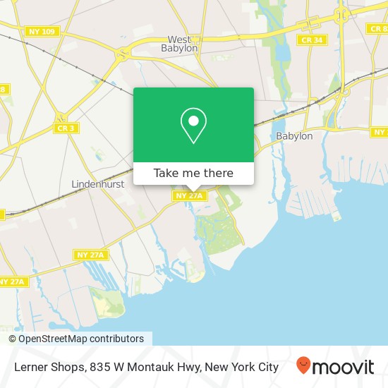 Lerner Shops, 835 W Montauk Hwy map