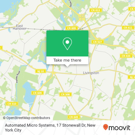 Mapa de Automated Micro Systems, 17 Stonewall Dr