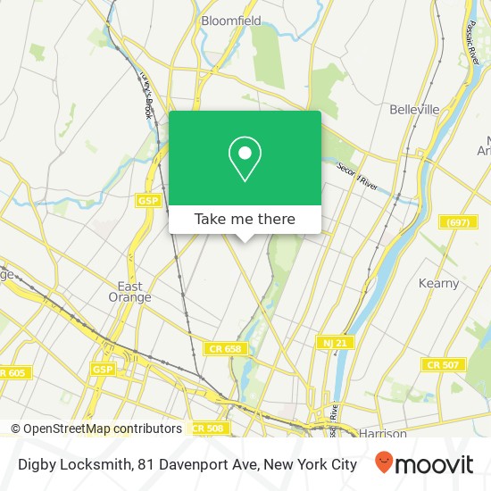 Mapa de Digby Locksmith, 81 Davenport Ave