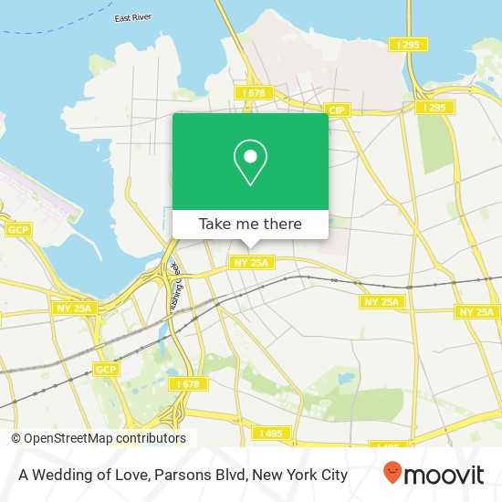 A Wedding of Love, Parsons Blvd map