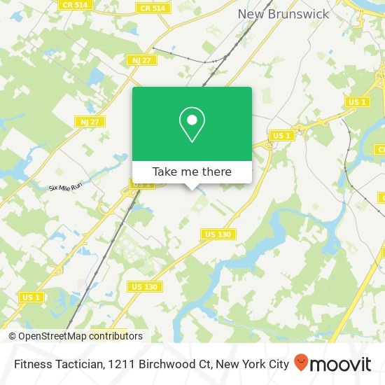 Mapa de Fitness Tactician, 1211 Birchwood Ct