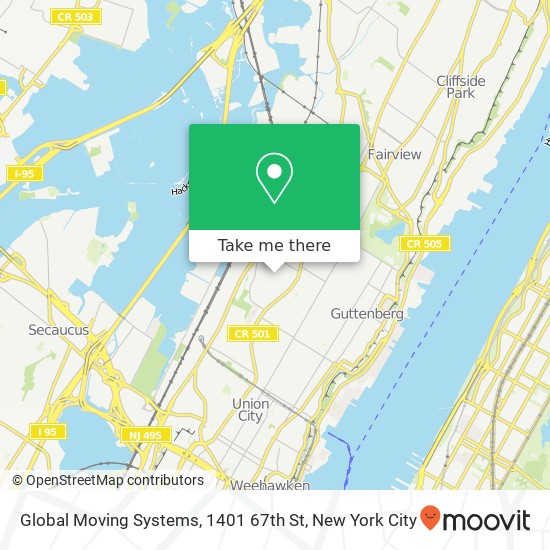 Global Moving Systems, 1401 67th St map