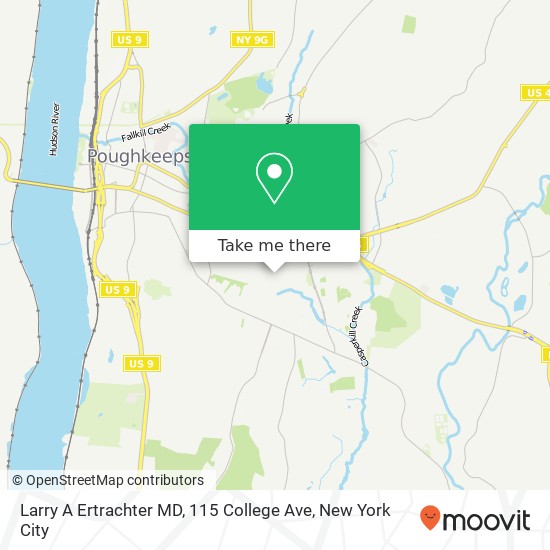 Larry A Ertrachter MD, 115 College Ave map