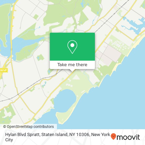 Mapa de Hylan Blvd Spratt, Staten Island, NY 10306
