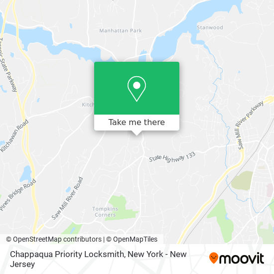 Mapa de Chappaqua Priority Locksmith