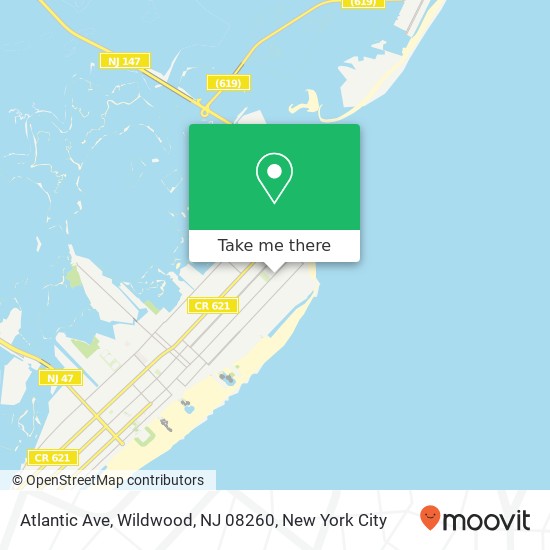 Atlantic Ave, Wildwood, NJ 08260 map