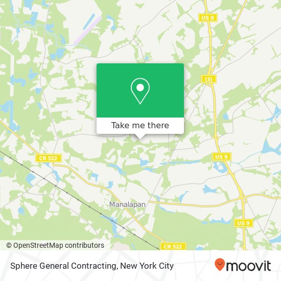 Sphere General Contracting map