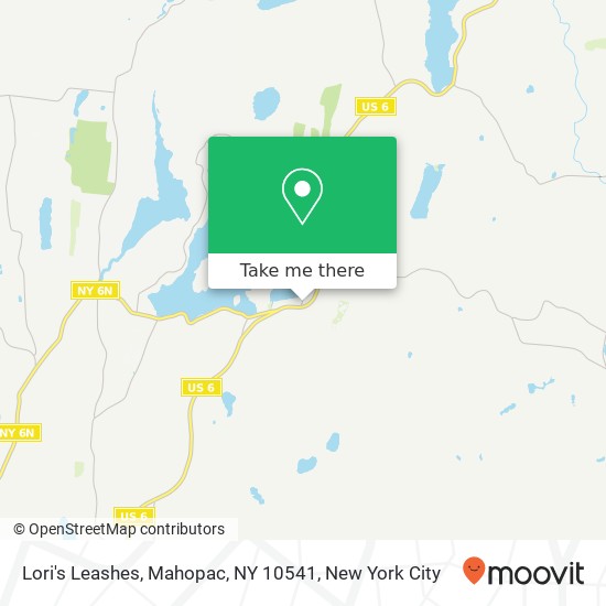 Mapa de Lori's Leashes, Mahopac, NY 10541