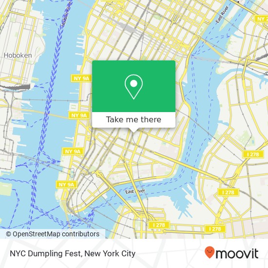 NYC Dumpling Fest map