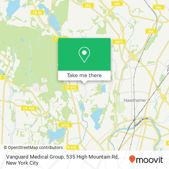 Vanguard Medical Group, 535 High Mountain Rd map
