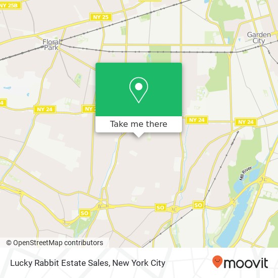 Lucky Rabbit Estate Sales map