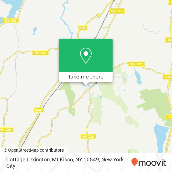 Mapa de Cottage Lexington, Mt Kisco, NY 10549