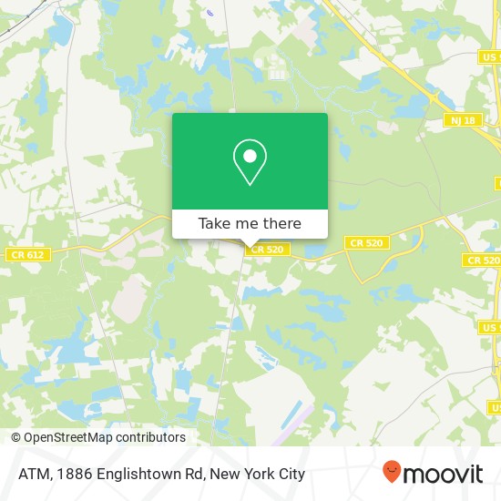 ATM, 1886 Englishtown Rd map