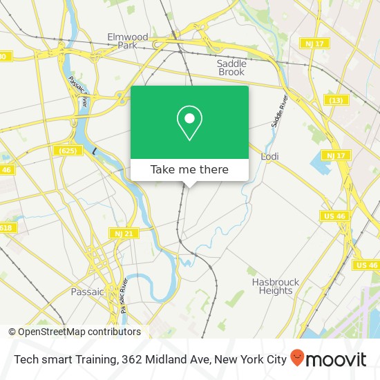 Tech smart Training, 362 Midland Ave map