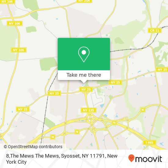 Mapa de 8,The Mews The Mews, Syosset, NY 11791