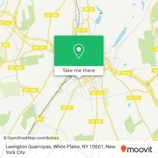 Lexington Quarropas, White Plains, NY 10601 map