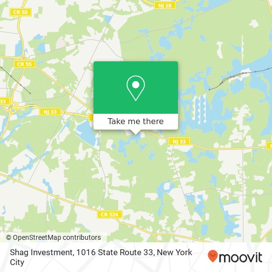 Shag Investment, 1016 State Route 33 map