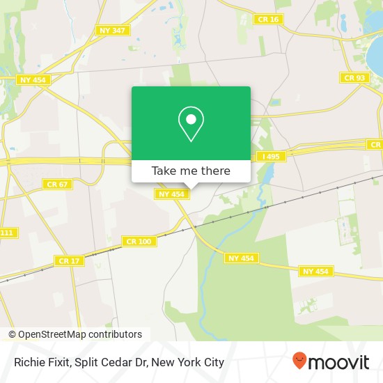 Richie Fixit, Split Cedar Dr map