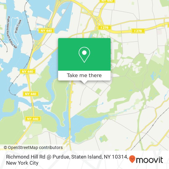 Mapa de Richmond Hill Rd @ Purdue, Staten Island, NY 10314