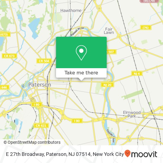 E 27th Broadway, Paterson, NJ 07514 map