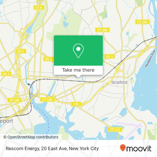 Rescom Energy, 20 East Ave map