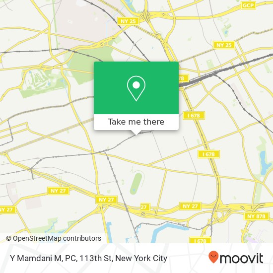 Mapa de Y Mamdani M, PC, 113th St