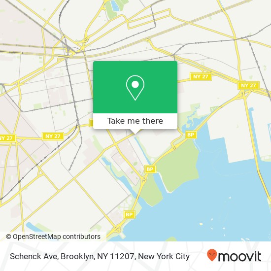 Schenck Ave, Brooklyn, NY 11207 map