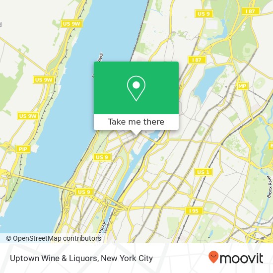 Mapa de Uptown Wine & Liquors