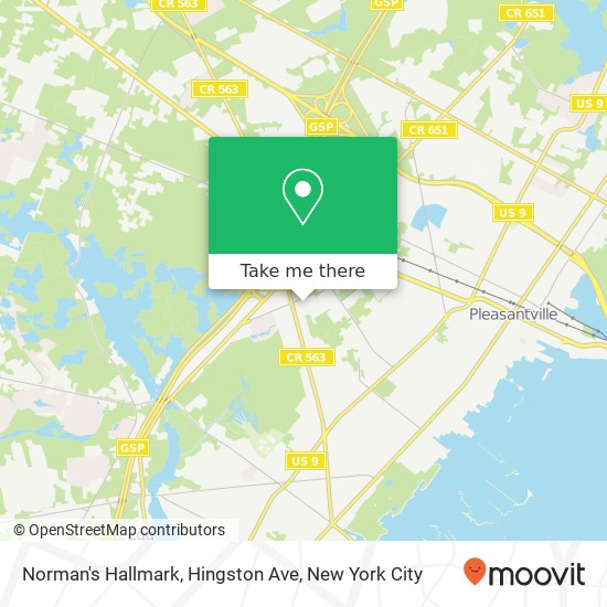 Norman's Hallmark, Hingston Ave map