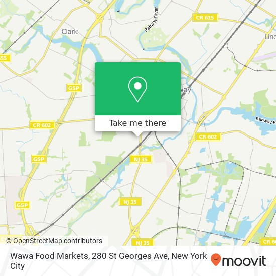 Wawa Food Markets, 280 St Georges Ave map