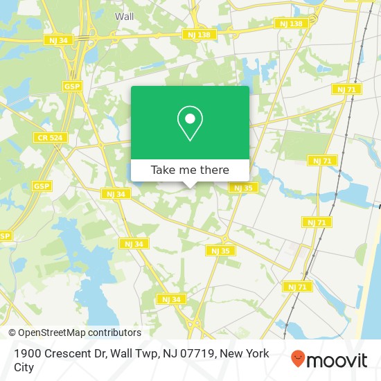 1900 Crescent Dr, Wall Twp, NJ 07719 map