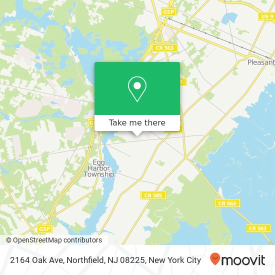 2164 Oak Ave, Northfield, NJ 08225 map