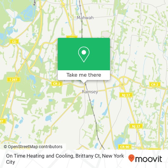 Mapa de On Time Heating and Cooling, Brittany Ct