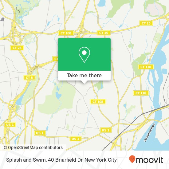 Mapa de Splash and Swim, 40 Briarfield Dr