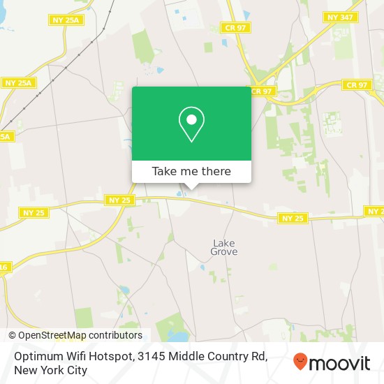 Mapa de Optimum Wifi Hotspot, 3145 Middle Country Rd